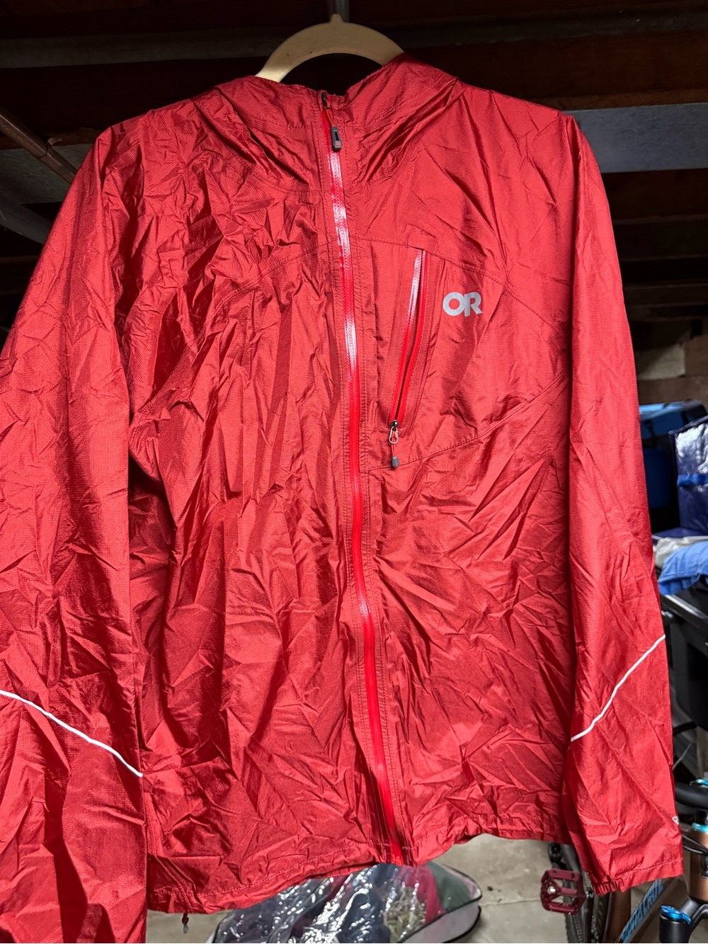 Outdoor Research Lightweight Hooded rain helium rain Jacket